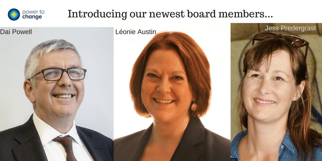 Three heavyweights bring new (and zoo) blood to Power to Change board!