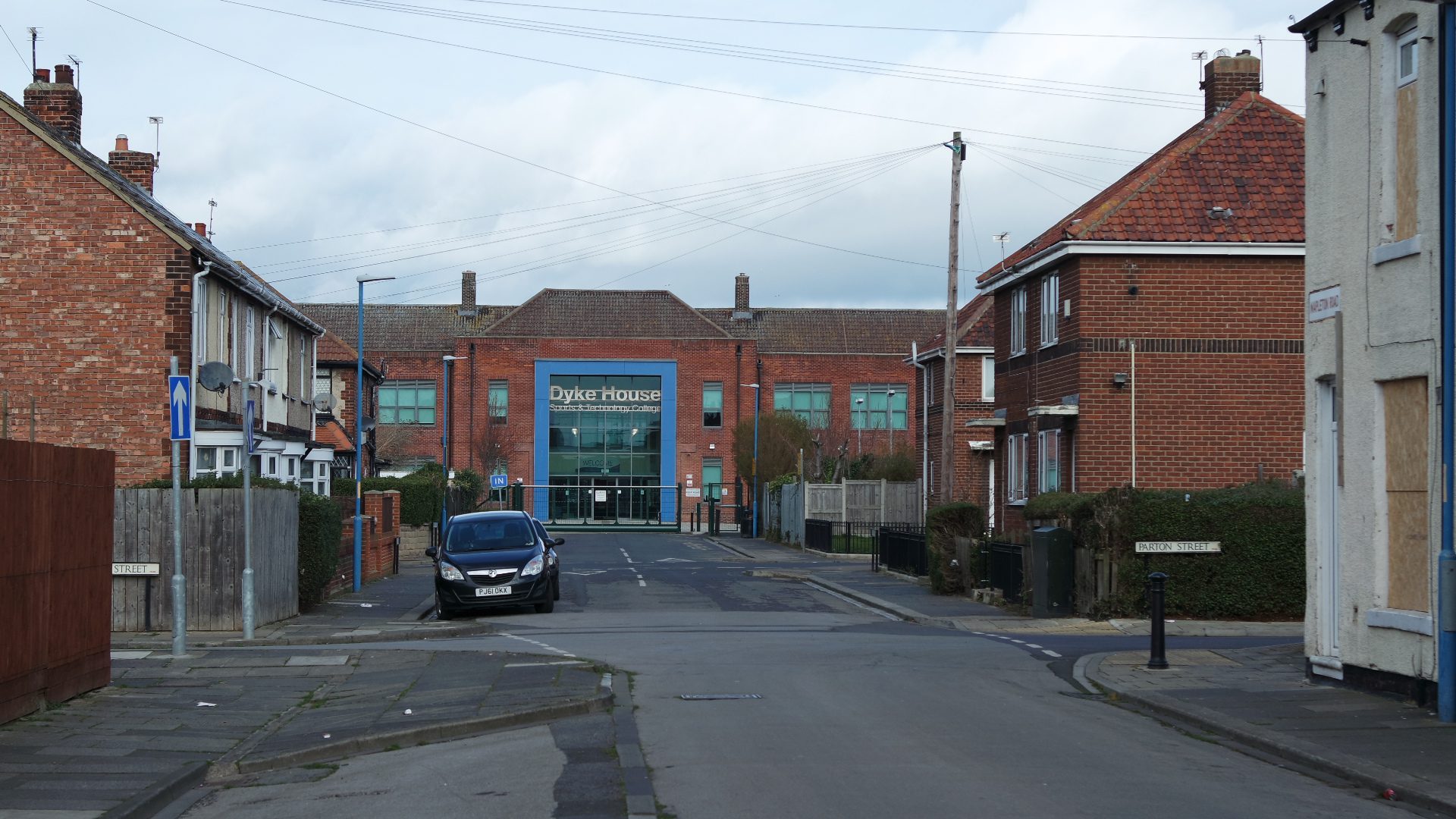 Dyke House, Hartlepool a red brick building saying 'the annexe' on the sign