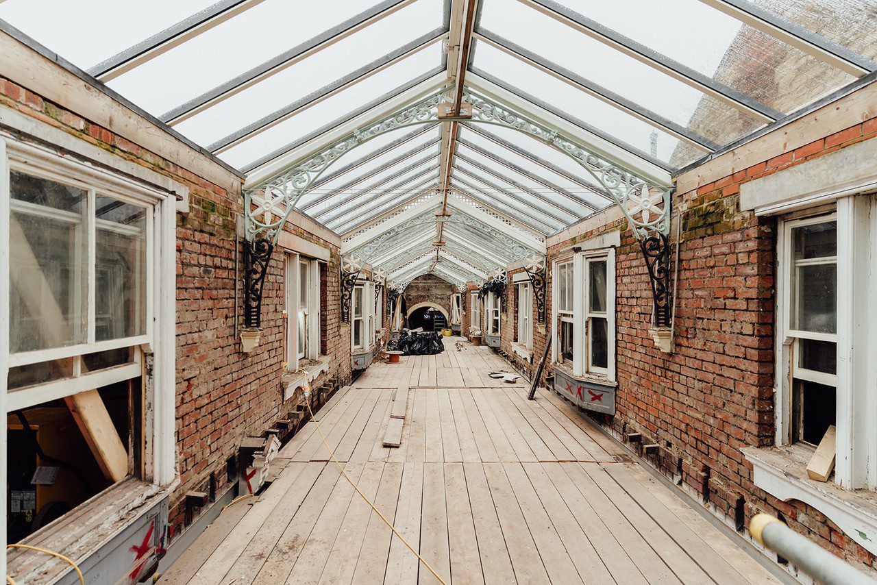 Dewsbury Arcade roof construction